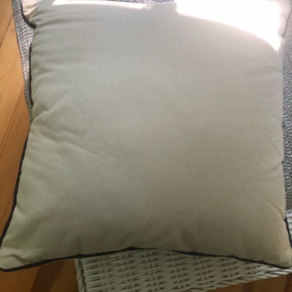 EUC Allen & Roth 100% Cotton 18”’x 18” Palm Leaf Decorative Pillows - Set of 2 - Picture 5 of 6